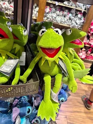 Genuine Disney Store Authentic Muppets KERMIT The Frog 18  Plush Stuffed Toy • $39.99