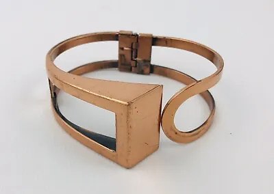 MCM Modernist Vintage Signed MATISSE RENOIR Copper Cuff Bracelet • $51.20