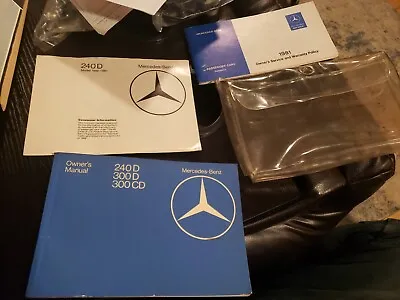 Mercedes Benz W123 240D 300D 300CD Complete Owners Manual Glove Box Booklets • $109.99