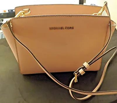 Authentic Michael Kors Small Satchel Shoulder Crossbody Bag - Pale Pink • $49