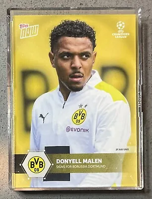 2021-22 Topps Now UEFA Champions League UCL PS04 Donyell Malen Borussia Dortmund • $1.99