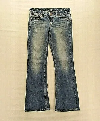 Vanity Jeans Women's Size 6 Blue Medium Wash Flared Leg Stretch Cotton Blend • $4.98