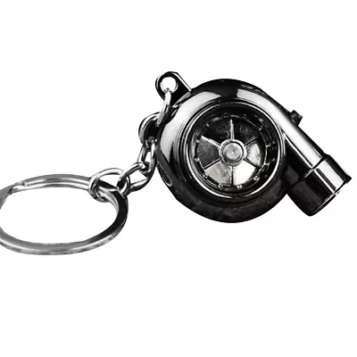 Car Turbo Spinner Keychain With Real Sound And LED Light  Turbocharger Key6213 • $7.80