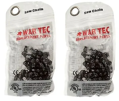 £16.39 • Buy Pack Of 2 WAR TEC Chainsaw Chain Fits Some 14  McCULLOCH Chainaws