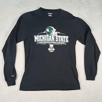 Jansport Michigan State Spartans 2014 Rose Bowl Football L/S T-Shirt Medium M • $16