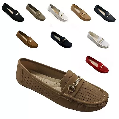  New Women's Moccasins Slip On Flat  Shoes  • $18.99