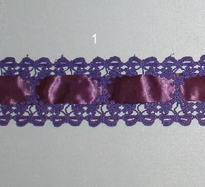 Venise Lace Trim Vintage Red 5/8  - 2  Blue 23X Buy 3 Trims Get 1 Free • $11.95