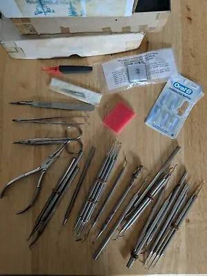Lot Of 35 Vintage Dental Tools Pliers Tooth Puller Clev Dent Dixon Bard Parker  • $150