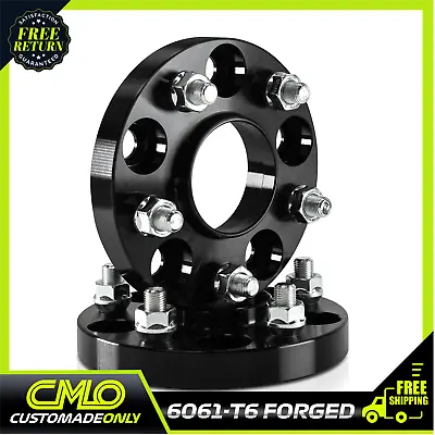 Black Hubcentric Wheel Spacers ¦ 5x114.3 ¦ 67.1 Cb ¦ 12x1.5 Thread ¦ 20mm Thick • $39.95