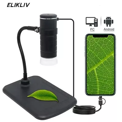 Elikliv USB Digital Microscope 1000X LED Microscope For Stamp Coin Observation • $24.99