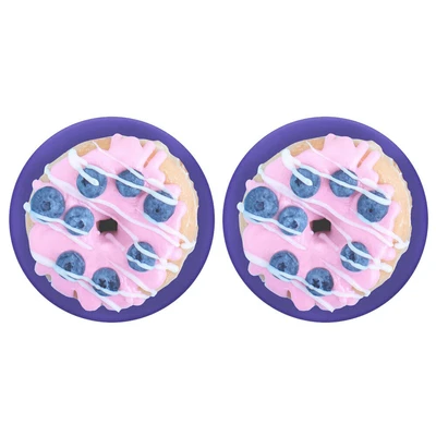 $22 • Buy 2PK PopSockets Blue Berry Donut Swappable Top For Pop Socket Base Grip PopGrip