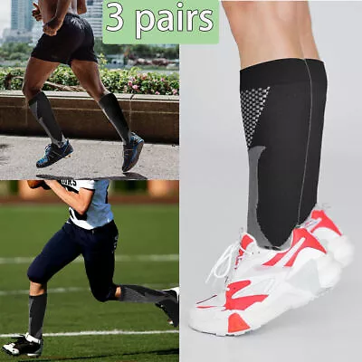 3 Pairs Compression Socks 20-30mmHg Support Miracle Calf Leg Sport Men Women • $12.95