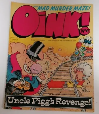 COMIC - Vintage Oink! UK Comic #8 23rd August To 5th September 1986 Uncle Pigg's • £3.50