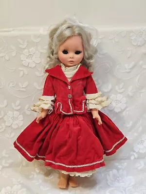 Vintage 1960s Furga Doll Made In Itay With Platinum Hair 20  Tall *READ* • $24.99