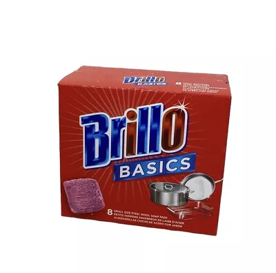 Brillo Steel Wool Soap Pads Long Lasting Original Scent Cleaning 8 Count • $6.64