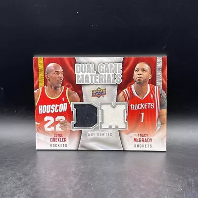 2009-10 Upper Deck Dual Game Materials Tracy McGrady Clyde Drexler #DG-MD • $0.99