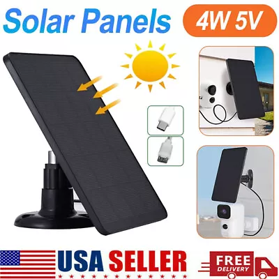 4W 5V Solar Panel For USB Power CCTV Camera Security Cam Battery Charger Outdoor • $16.99