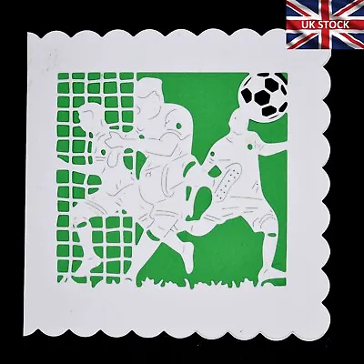 Footballers Football & Net Metal Cutting Die Soccer Sports Stencil Craft I1 • £5.85