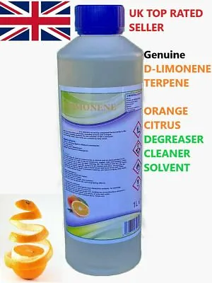 £15.79 • Buy D Limonene Orange Terpene, 9ml - 1L, Citrus Degreaser Solvent Cleaner, FREE P&P