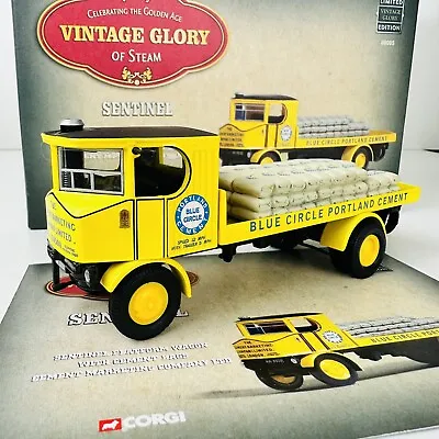 Corgi 1:50 Scale Sentinel Blue Circle Diecast Steam Wagon Model & Cement Load • $21.10