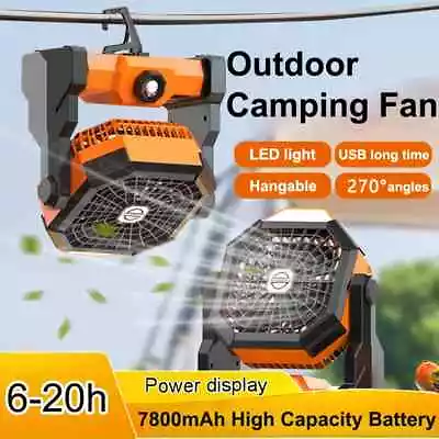 Portable Fan Rechargeable Durable Battery Operated Fan Powerful Camping Fan • $23.98