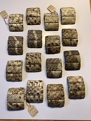 VTG 1950-60’ Snakeskin Shoe Buckles Made In France NOS Never Worn W/Tag. 16 Pcs • $42