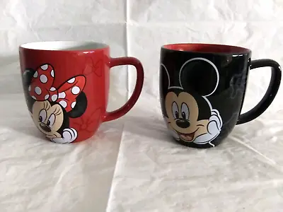 Mickey Mouse & Minnie Mouse Mugs-Disney Parks-Good Condition: Pre-owned • $9.99