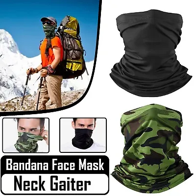 Bandana Face Shield Mask Fishing Headwear Biker Neck Tube Scarf Head Windproof • $8.99