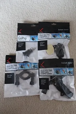 GO PRO ACCESSORIES (NEW AND OPENED) 4pc - Roll Bar Mount/Helmet Strap/J Mount • $14.15