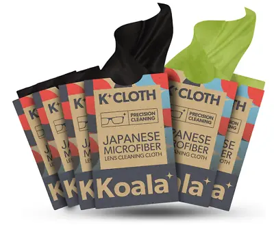 Koala Lens Cleaning Cloth | Japanese Microfiber | Glasses Cleaning Cloths Pack 6 • $13.99