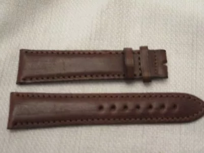 Watchstrap Watch Band Strap 22mm Brown Genuine Leather Smooth Hadley Roma Long • $12.84