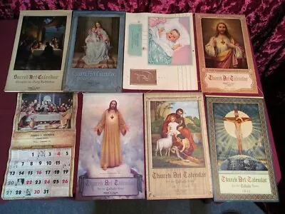 Vintage Funeral Home Church Art Calendars Complete Religious Artwork Mortuary • $125