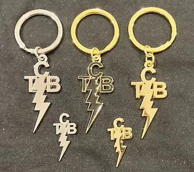 Elvis Presley Taking Care Of Business TCB Badge & Key Ring Collection. Mix Any 5 • $24.65