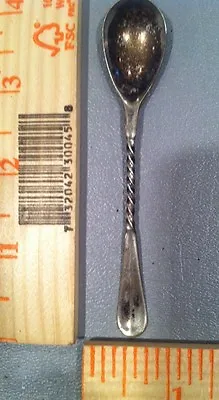 Vintage Niagra Falls N.f. Silver Co. 1877 Twisted Handle Spoon • $39.99