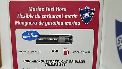 Marine Fuel Hose 5/16 Fill Shields 116-368-0566 Low Perm 5/16   • $3.25