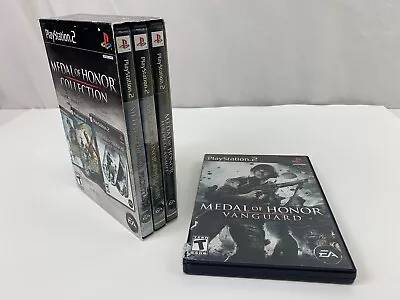 Medal Of Honor 3-Disc Collection Sony PlayStation 2 PS2 + Slip Cover + Vanguard • $37.99