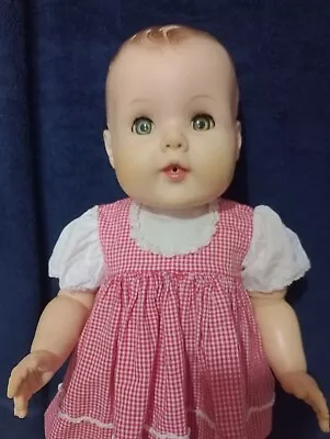 1957 Vtg American Character 21  Action TOODLES Baby Doll Molded Hair Jointed • $70