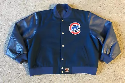 VTG JH Designs Chicago Cubs Women's Reversible Varsity Jacket - Size 2XL • $50