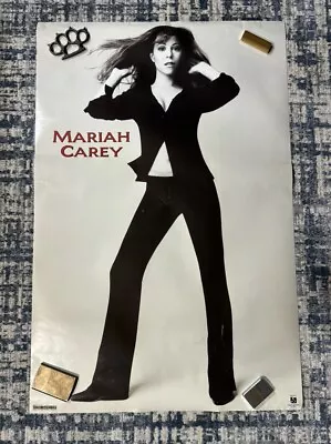Vintage 1995 Mariah Carey Promo Poster 35x23 Sony Signatures Western Graphics • $29.99