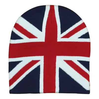 Union Jack British UK Flag Unisex Men's Ladies Beanie Ski Hat • £7.99
