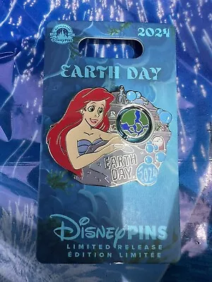 Disney Parks The Little Mermaid Ariel Earth Day 2024 Pin Limited Release • $24.50