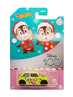 2023 Hot Wheels Morris Mini Cooper #4 Neon Green DISNEY 100 SERIES Holiday • $9.36