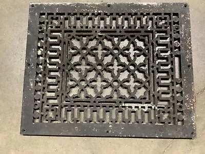 Antique Victorian Cast Iron 16 1/2  X 20 1/2  Heating Grate Register Vent • $119