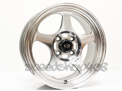 ROTA Slipstream WHEELS 15X6.5 +40 4X100 Polish FOR CIVIC INTEGRA DEL SOL FIT • $599