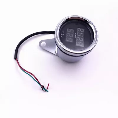 12V LED Odometer Speedometer Digital Voltmeter Gauge Tachometer For Motorcycle • $16.52