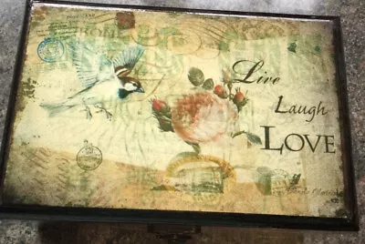 £10 • Buy Live Laugh Love Laquer Finish Keepsake Box
