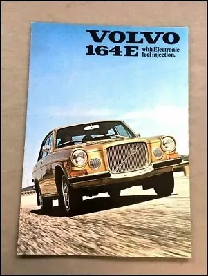 1972 1971 Volvo 164E Vintage Original Car Sales Brochure Catalog • $39.95