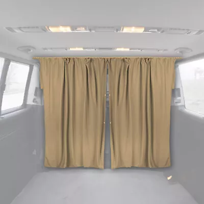 63  X 71  Cab Divider Van Cabin Curtain Campervan Kit Beige • $79.99