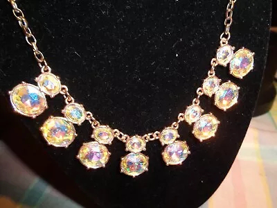 Gorgeous Iridescent Crystal Necklace  L@@k • $9