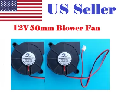 $9.40 • Buy 2 Pcs 12V DC 5015 Mm Blower Radial Cooling Fan Hotend Extruder RepRap 3D Printer